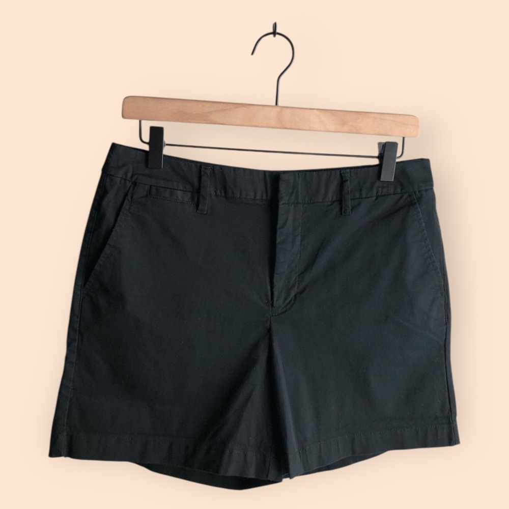 A New Day Black Stretch Minimalist Shorts Classic Work Summer Women’s Size 6